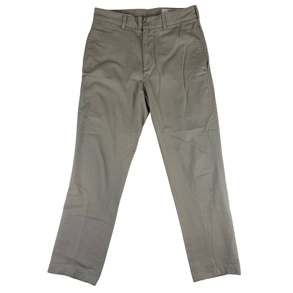 Jack Donnelly Chino Pants Mens 32 Khaki Tan Cotton Twill USA Made Straight Leg